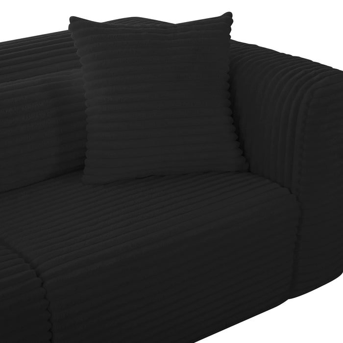 Tarra - Fluffy Oversized Corduroy Modular Sofa