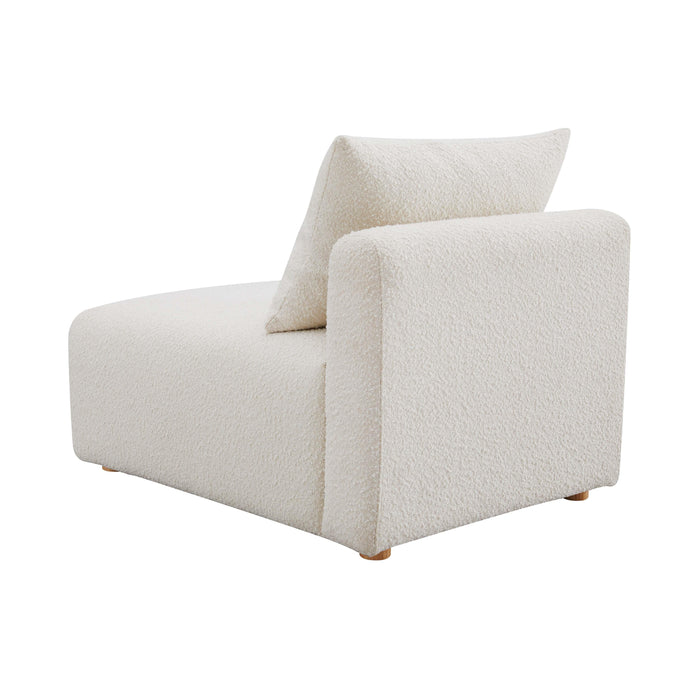 Hangover Cream Boucle Modular Armless Chair