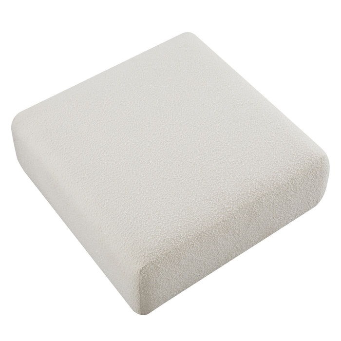 Hangover Cream Boucle Ottoman