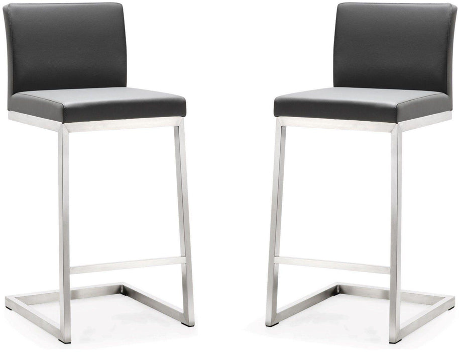 Parma - Stainless Steel Counter Stool (Set of 2)