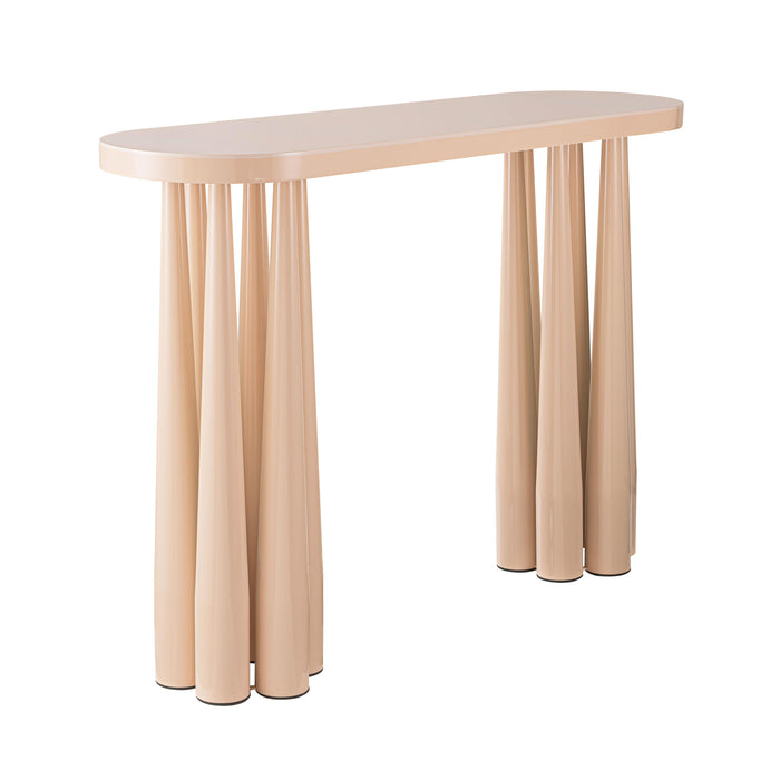 Titan Peach Rose Glossy Console Table