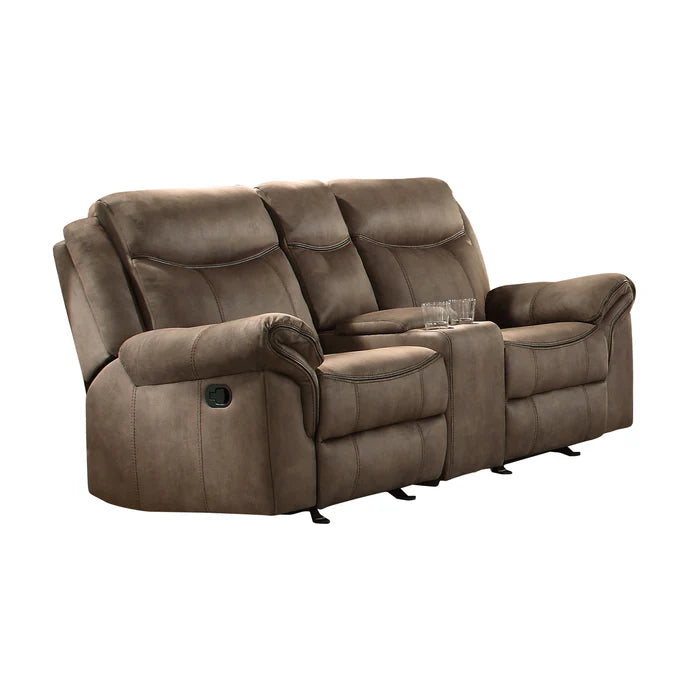 Aram - Reclining Sofa, Glider Loveseat, and Glider Recliner Combo