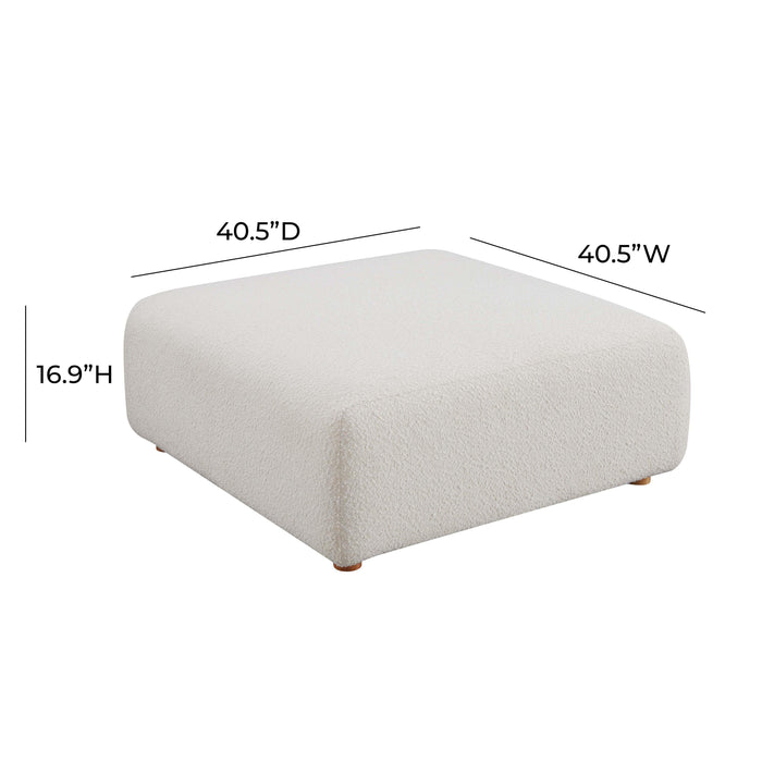 Hangover Cream Boucle Ottoman