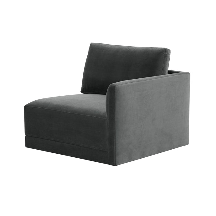 Willow - Corner Chair - Charcoal