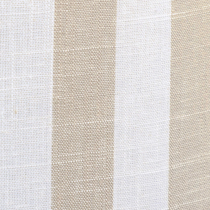 Dex - Striped Linen Ottoman