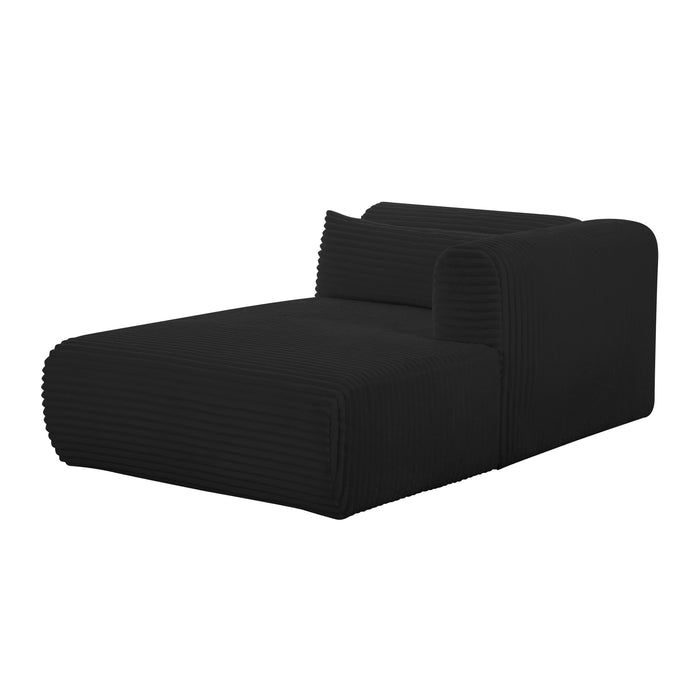 Tarra - Fluffy Oversized Corduroy Modular Chaise