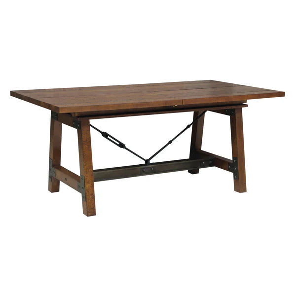 Holverson - Dining Extension Table w/ Benach and 4 Chairs