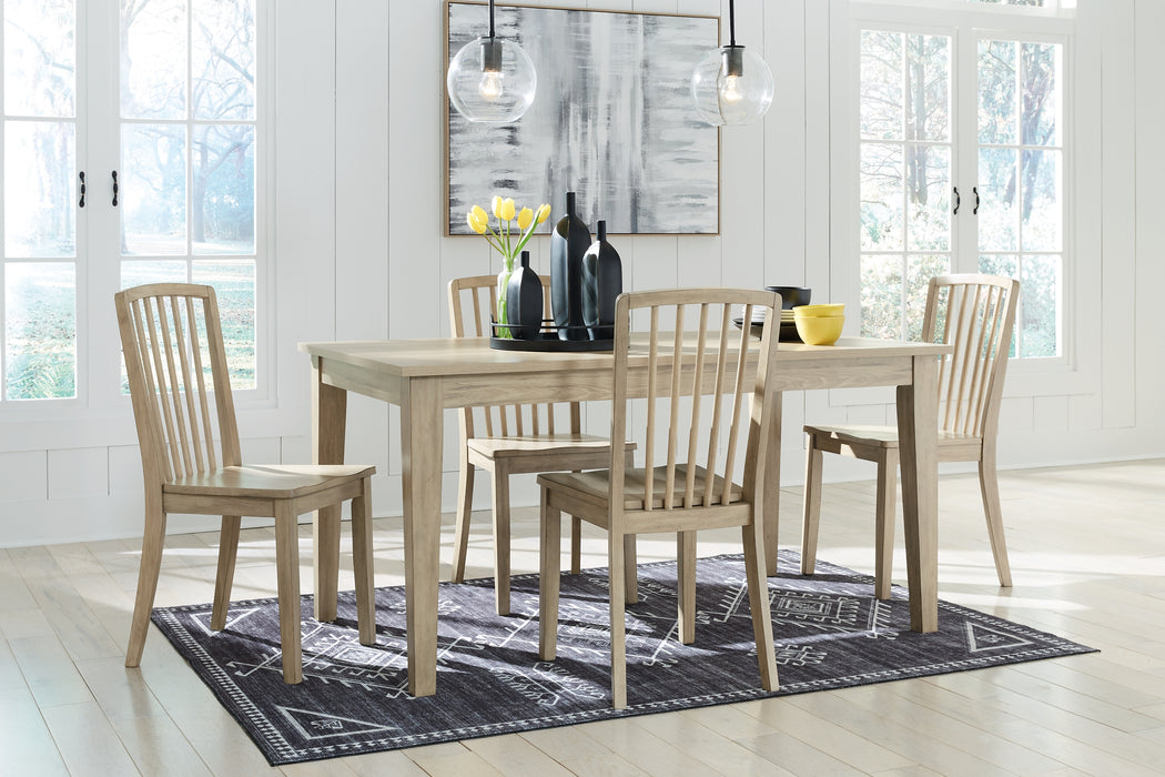 Gleanville Dining Table and 4 Chairs