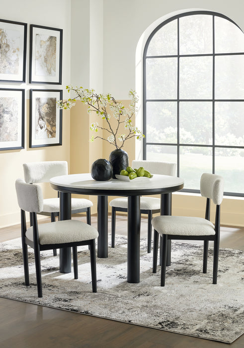 Xandrum Dining Table and 4 Chairs