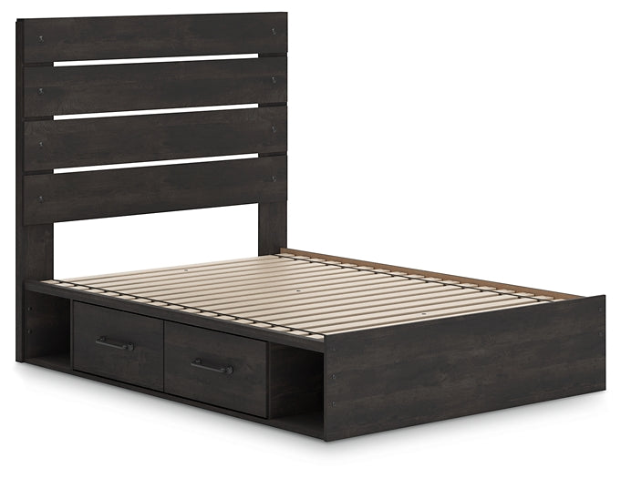 Hollivern  Panel Bed With Storage