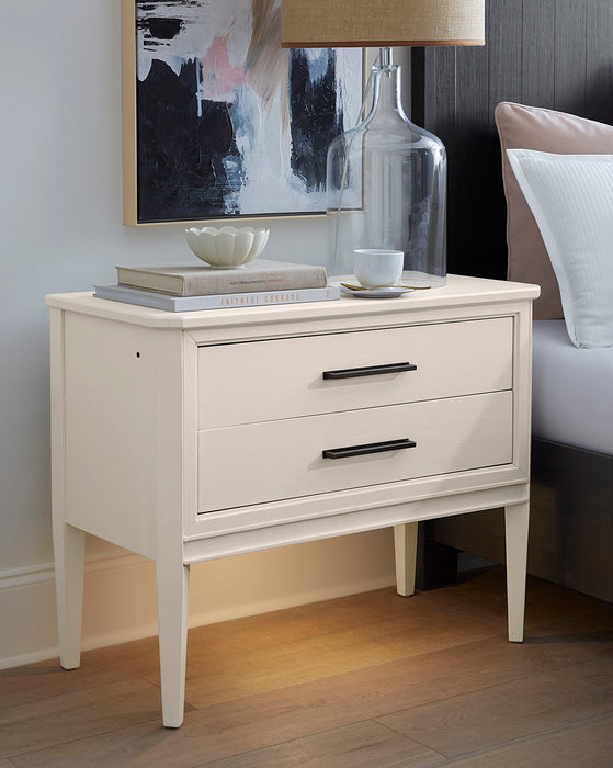 White Liv360 Nightstand