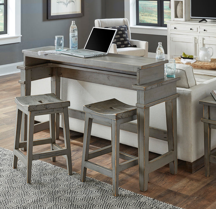 Console Bar Table w/ Two Stools