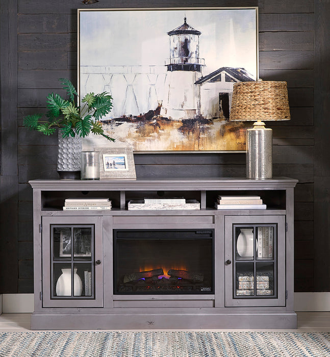 70" Highboy Fireplace Console