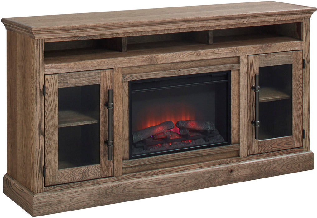 73" Highboy Fireplace Console