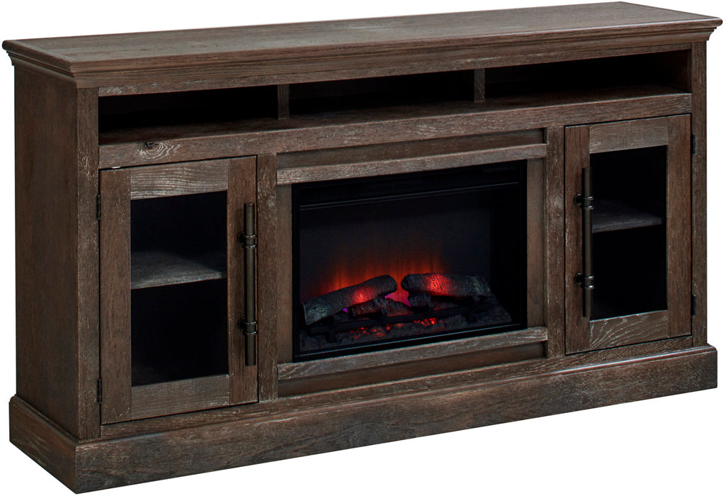 73" Highboy Fireplace Console