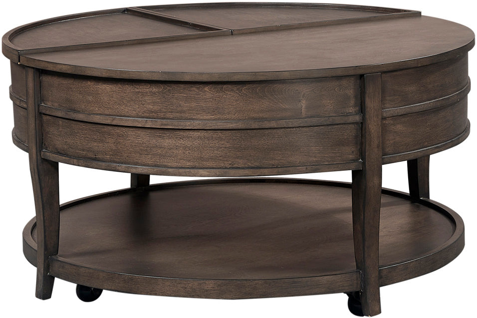 Lift Top Round Cocktail Table