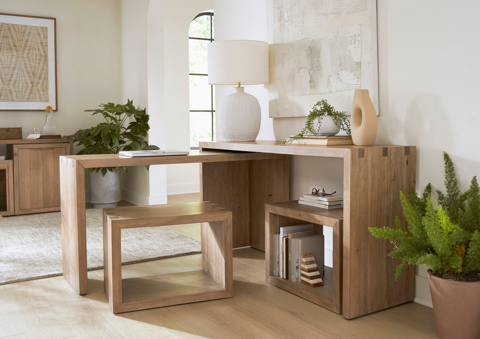 Nesting Sofa Table w/ Stools