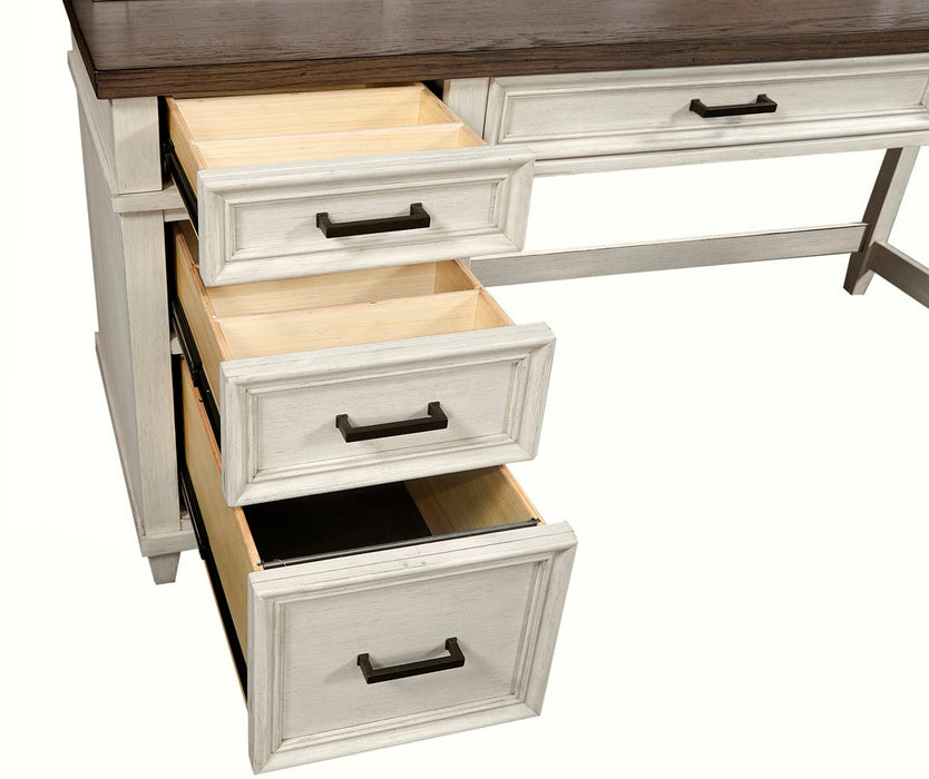 Single Ped Desk Hutch