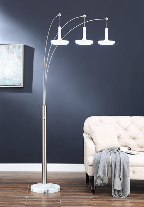 86"H 3-Arm Arc Floor Lamp