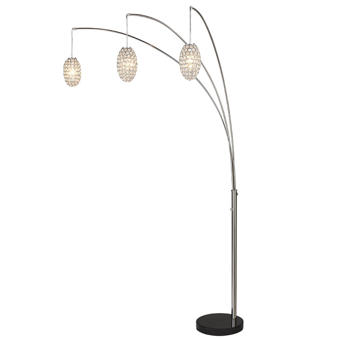 90"H 3-Arm Arc Floor Lamp