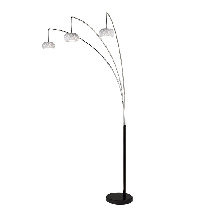 90"H 3-Arm Arc Floor Lamp