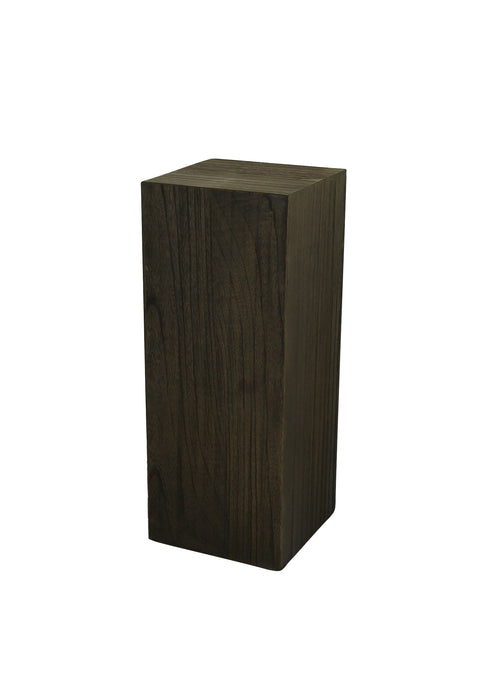 30"H Ebony Wood Veneer Pedestal