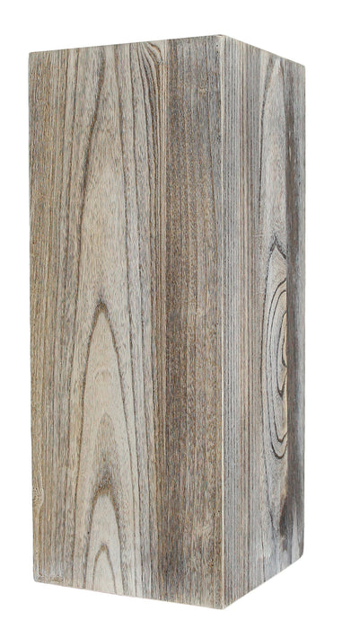 30"H Wood Veneer Pedestal