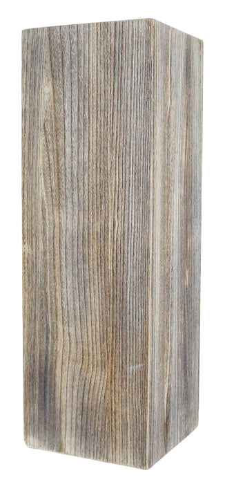 36"H Wood Veneer Pedestal