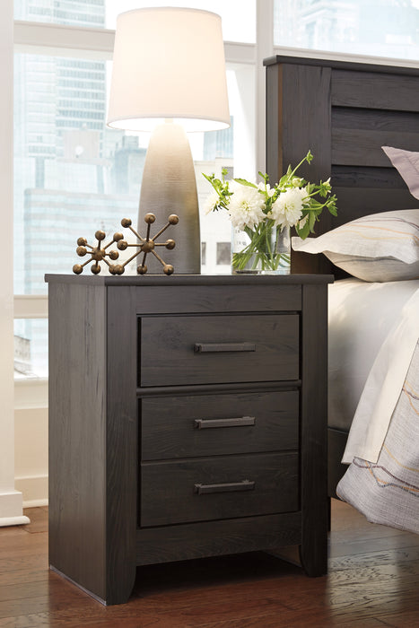 Brinxton Two Drawer Night Stand Factory Furniture Mattress & More - Online or In-Store at our Phillipsburg Location Serving Dayton, Eaton, and Greenville. Shop Now.