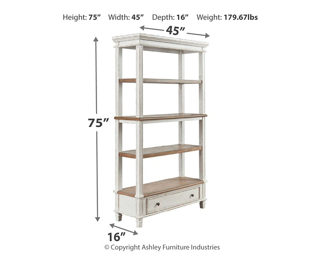 Realyn Bookcase Factory Furniture Mattress & More - Online or In-Store at our Phillipsburg Location Serving Dayton, Eaton, and Greenville. Shop Now.