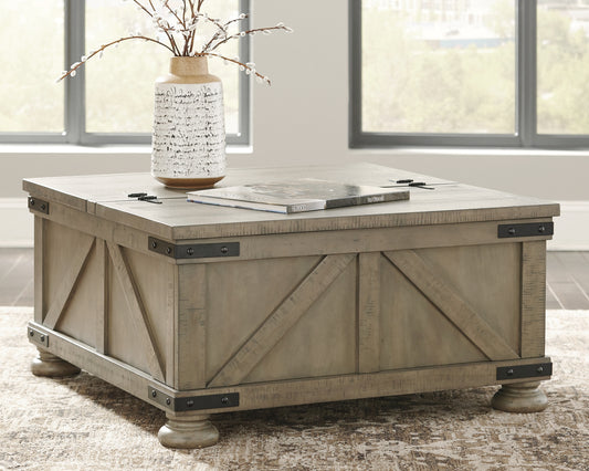 Aldwin Cocktail Table with Storage Factory Furniture Mattress & More - Online or In-Store at our Phillipsburg Location Serving Dayton, Eaton, and Greenville. Shop Now.