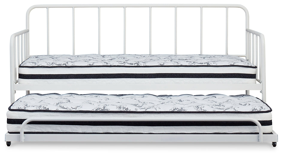 Trentlore Twin Metal Day Bed with Trundle Factory Furniture Mattress & More - Online or In-Store at our Phillipsburg Location Serving Dayton, Eaton, and Greenville. Shop Now.