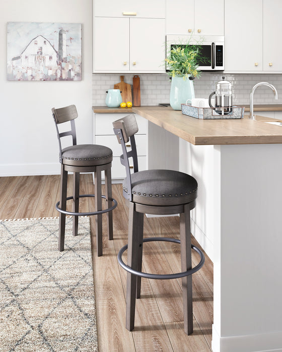 Caitbrook UPH Swivel Barstool (1/CN) Factory Furniture Mattress & More - Online or In-Store at our Phillipsburg Location Serving Dayton, Eaton, and Greenville. Shop Now.