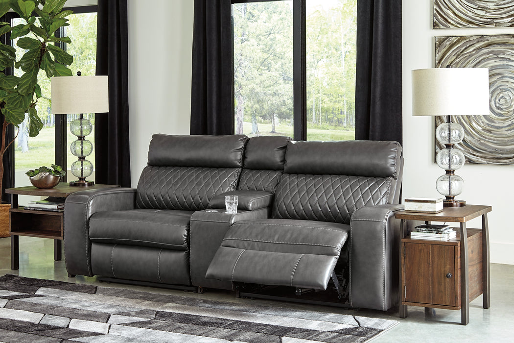 Samperstone 3-Piece Power Reclining Sectional Factory Furniture Mattress & More - Online or In-Store at our Phillipsburg Location Serving Dayton, Eaton, and Greenville. Shop Now.