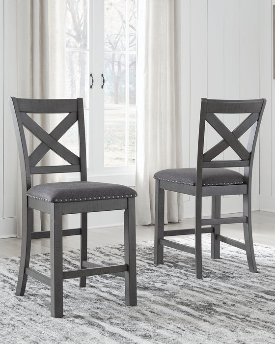 Myshanna Upholstered Barstool (2/CN) Factory Furniture Mattress & More - Online or In-Store at our Phillipsburg Location Serving Dayton, Eaton, and Greenville. Shop Now.