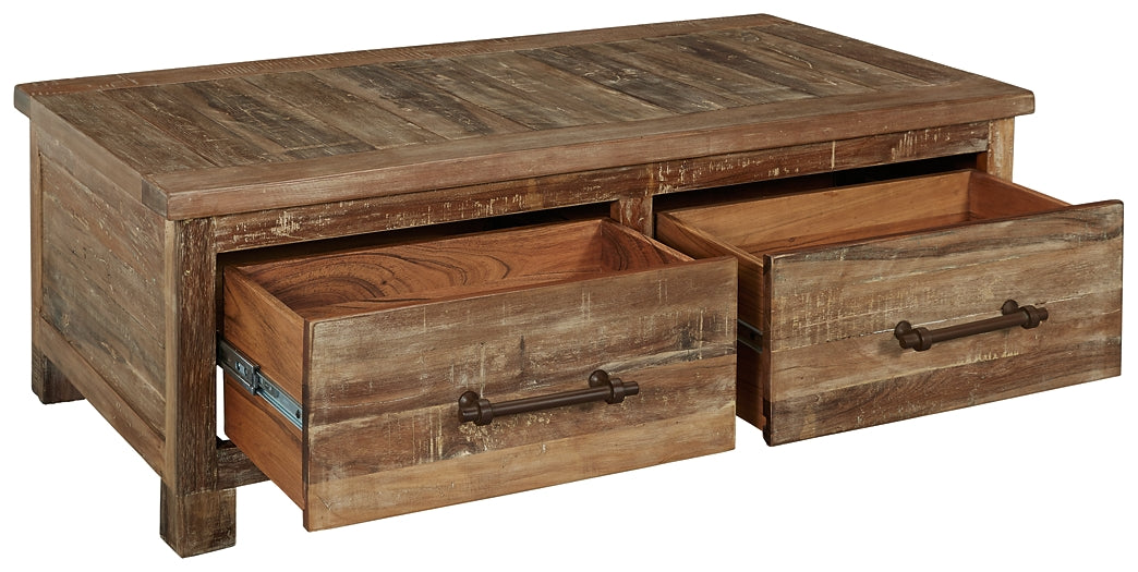 Randale Cocktail Table with Storage Factory Furniture Mattress & More - Online or In-Store at our Phillipsburg Location Serving Dayton, Eaton, and Greenville. Shop Now.