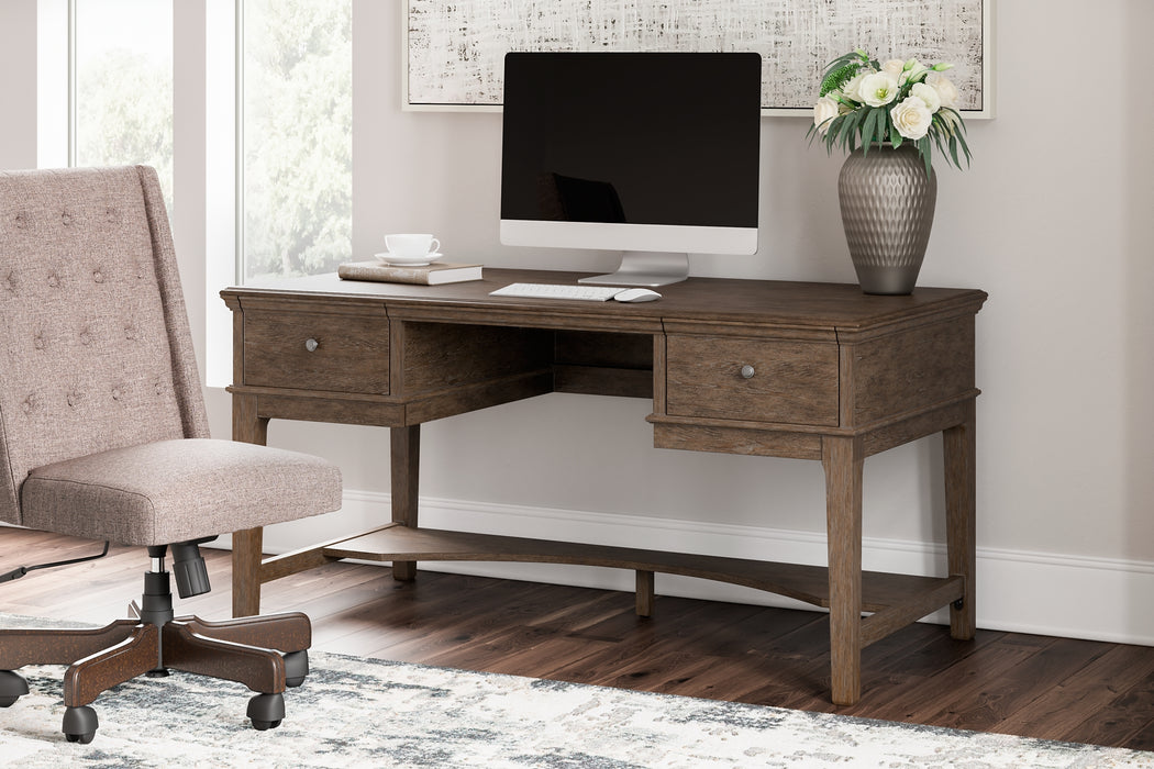 Janismore Home Office Storage Leg Desk Factory Furniture Mattress & More - Online or In-Store at our Phillipsburg Location Serving Dayton, Eaton, and Greenville. Shop Now.