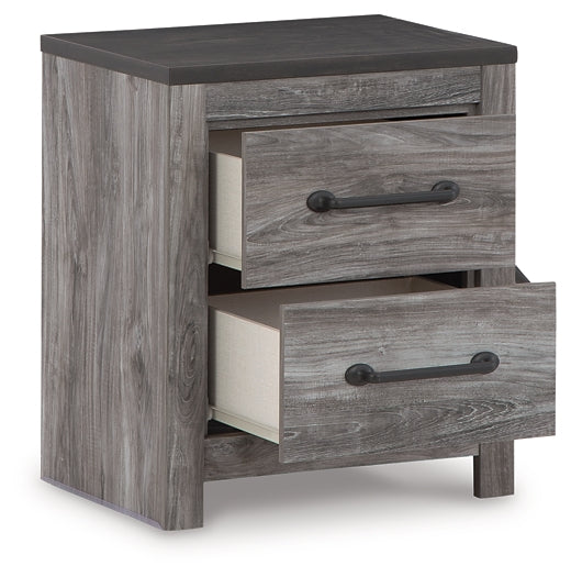 Bronyan Two Drawer Night Stand Factory Furniture Mattress & More - Online or In-Store at our Phillipsburg Location Serving Dayton, Eaton, and Greenville. Shop Now.