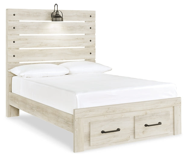 Cambeck Queen Panel Bed with 2 Storage Drawers with Mirrored Dresser, Chest and Nightstand Factory Furniture Mattress & More - Online or In-Store at our Phillipsburg Location Serving Dayton, Eaton, and Greenville. Shop Now.