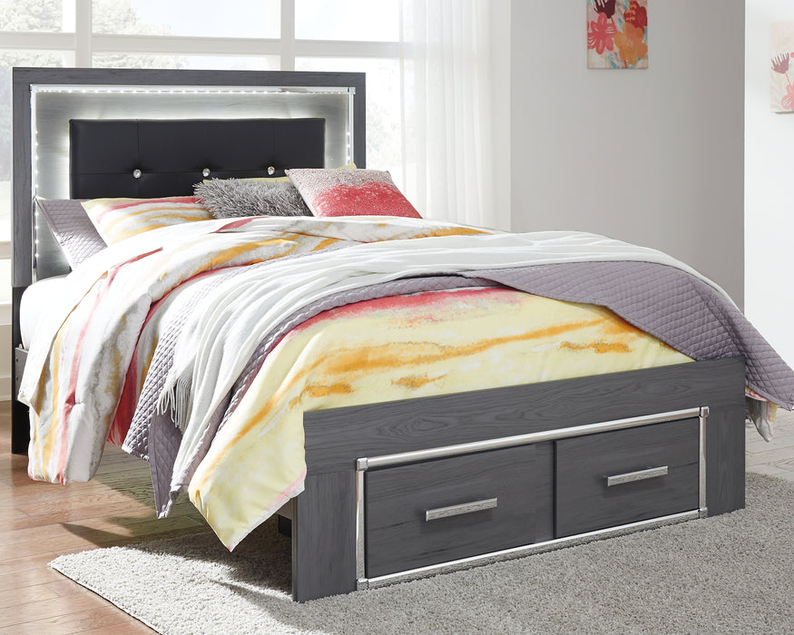 Lodanna Full Panel Bed with 2 Storage Drawers with Mirrored Dresser and Chest Factory Furniture Mattress & More - Online or In-Store at our Phillipsburg Location Serving Dayton, Eaton, and Greenville. Shop Now.