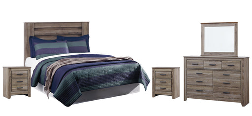 Zelen King/California King Panel Headboard with Mirrored Dresser and 2 Nightstands Factory Furniture Mattress & More - Online or In-Store at our Phillipsburg Location Serving Dayton, Eaton, and Greenville. Shop Now.