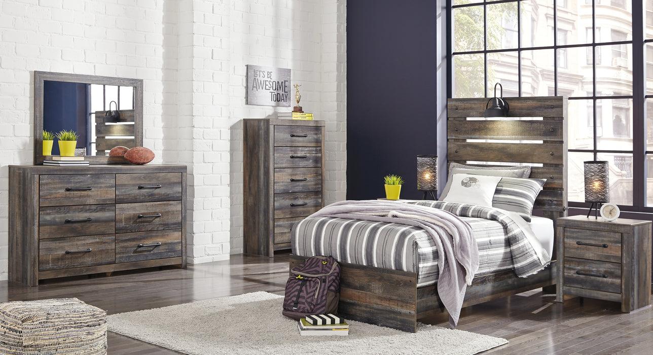 Drystan Twin Panel Bed with Dresser Factory Furniture Mattress & More - Online or In-Store at our Phillipsburg Location Serving Dayton, Eaton, and Greenville. Shop Now.