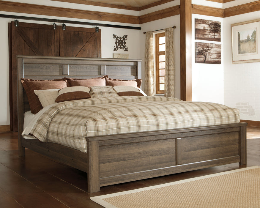 Juararo California King Panel Bed with Dresser Factory Furniture Mattress & More - Online or In-Store at our Phillipsburg Location Serving Dayton, Eaton, and Greenville. Shop Now.