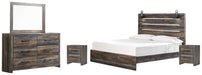 Drystan King Panel Bed with Mirrored Dresser and 2 Nightstands Factory Furniture Mattress & More - Online or In-Store at our Phillipsburg Location Serving Dayton, Eaton, and Greenville. Shop Now.