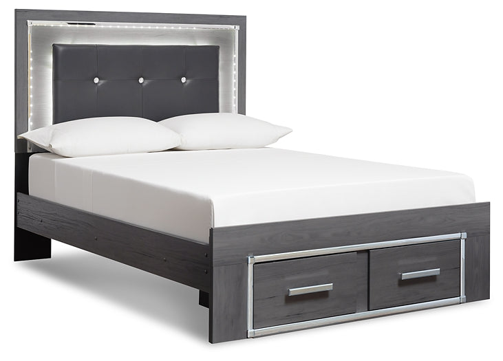Lodanna Full Panel Bed with 2 Storage Drawers with Mirrored Dresser Factory Furniture Mattress & More - Online or In-Store at our Phillipsburg Location Serving Dayton, Eaton, and Greenville. Shop Now.