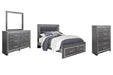 Lodanna Queen Panel Bed with 2 Storage Drawers with Mirrored Dresser and 2 Nightstands Factory Furniture Mattress & More - Online or In-Store at our Phillipsburg Location Serving Dayton, Eaton, and Greenville. Shop Now.