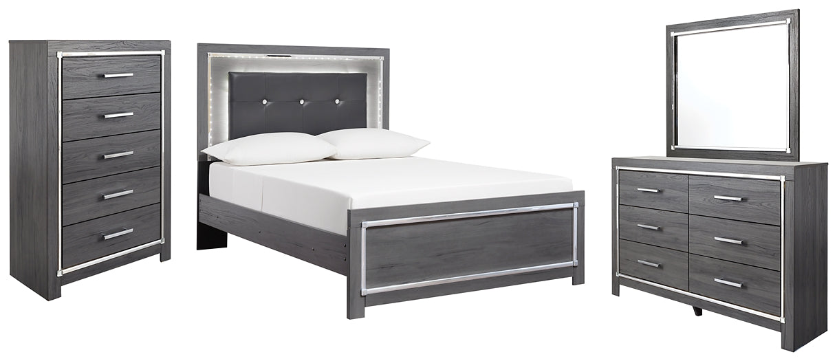 Lodanna Full Panel Bed with Mirrored Dresser and Chest Factory Furniture Mattress & More - Online or In-Store at our Phillipsburg Location Serving Dayton, Eaton, and Greenville. Shop Now.