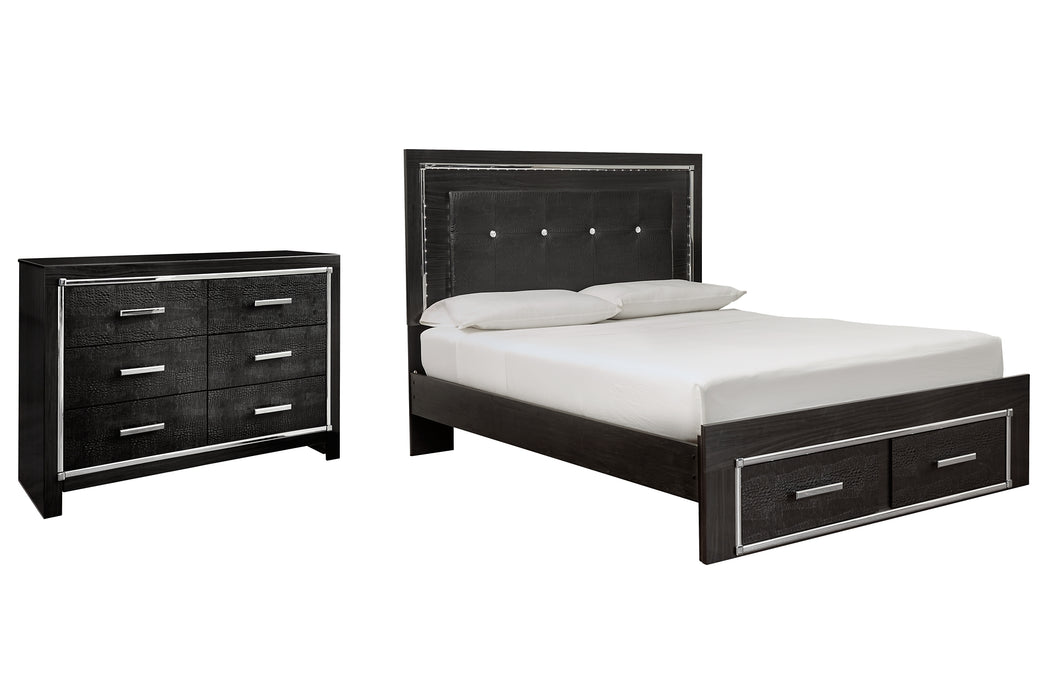 Kaydell Queen Panel Bed with Storage with Dresser Factory Furniture Mattress & More - Online or In-Store at our Phillipsburg Location Serving Dayton, Eaton, and Greenville. Shop Now.