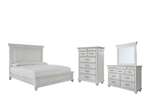 Kanwyn Queen Panel Bed with Mirrored Dresser and Chest Factory Furniture Mattress & More - Online or In-Store at our Phillipsburg Location Serving Dayton, Eaton, and Greenville. Shop Now.