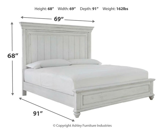 Kanwyn Queen Panel Bed with Mirrored Dresser, Chest and 2 Nightstands Factory Furniture Mattress & More - Online or In-Store at our Phillipsburg Location Serving Dayton, Eaton, and Greenville. Shop Now.